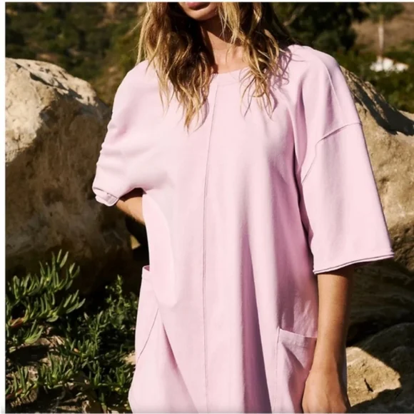 NWOT FP Movement Hot Shot Tee Romper in Light Purple/Lavender Fog Size XS - Picture 5 of 6